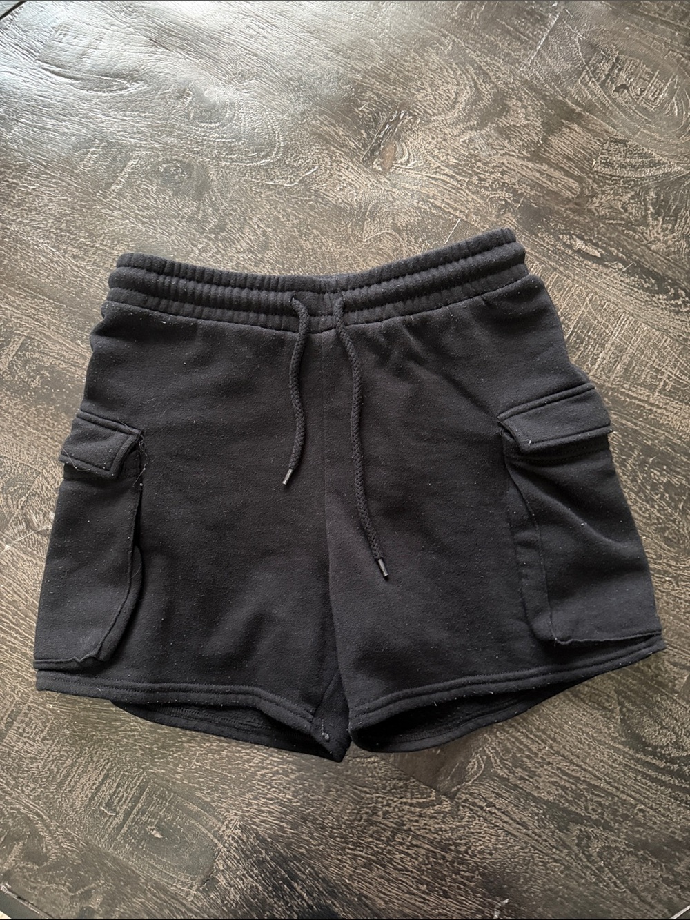 Reflex Black Women's Cargo Fleece Shorts